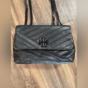 Tory Burch Black Quilted Leather Shoulder Bag